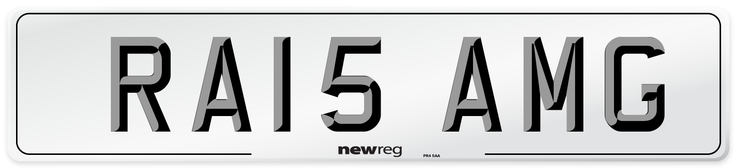 RA15 AMG Number Plate from New Reg